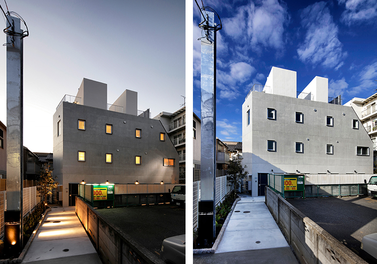 旗竿地　収益マンション