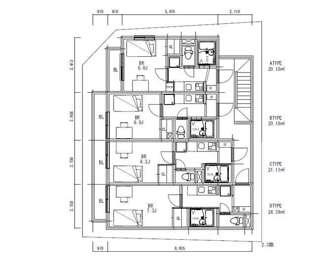 マンションの間取り